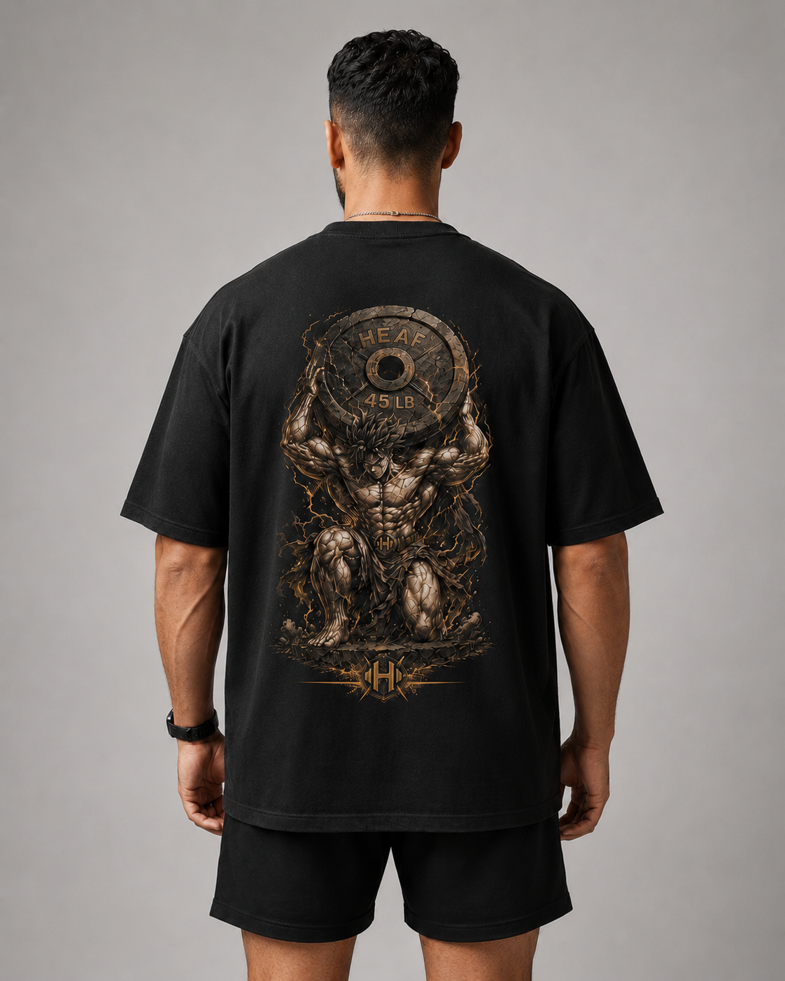 Camiseta Oversized Goku Strongest Preta