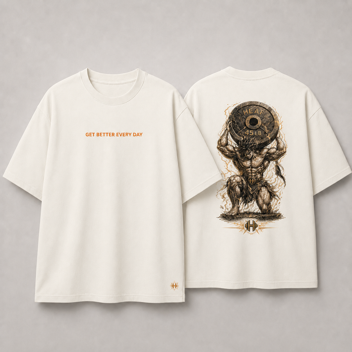 Camiseta Oversized Goku Strongest Off White