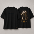 Camiseta Oversized Goku Bodybuilder Preta