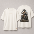 Camiseta Oversized Reconstrução Goku Off White