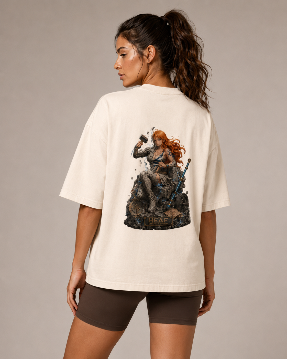 Camiseta Oversized Reconstrução Nami Off White