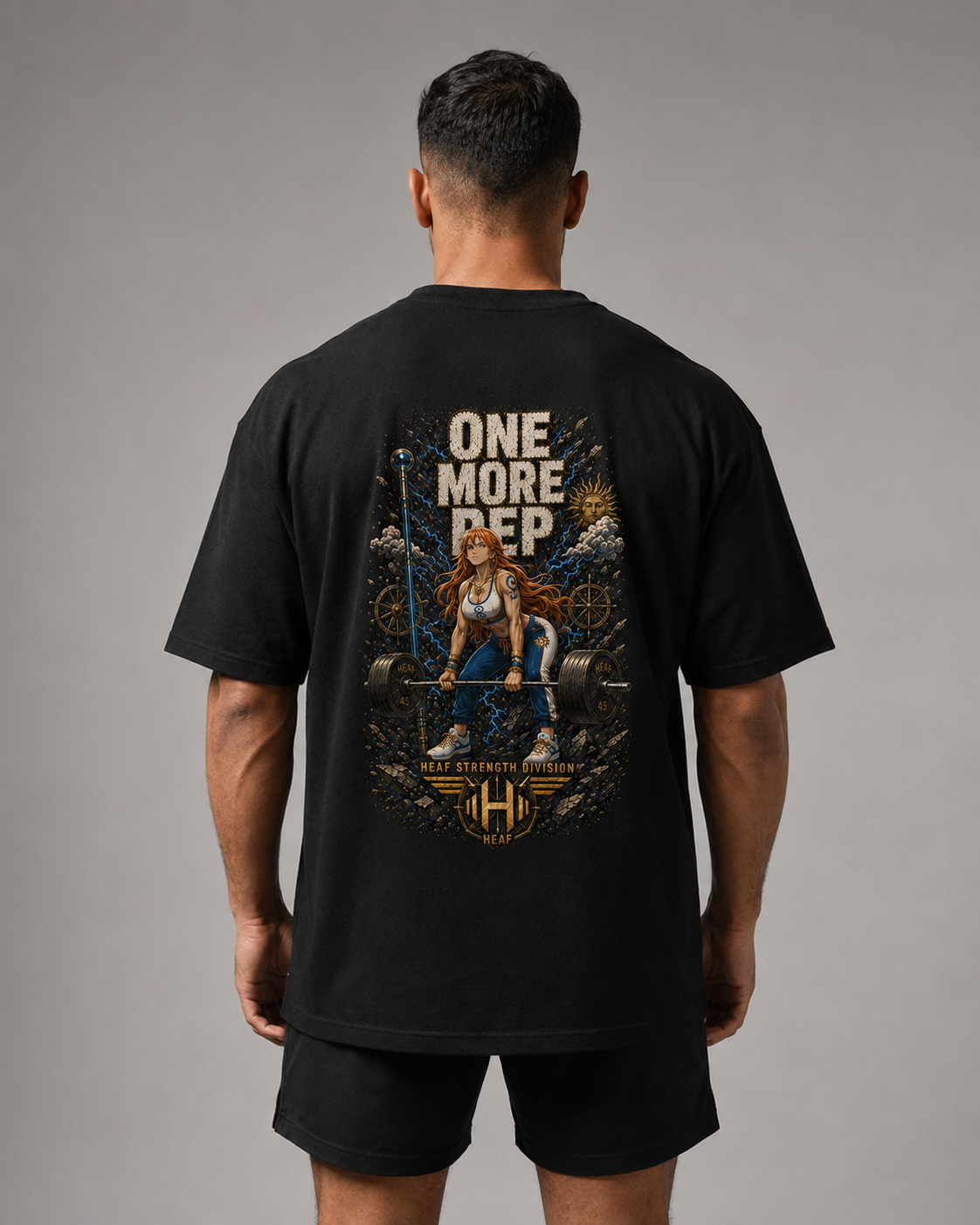 Camiseta Oversized One more rep Nami Stiff Preta