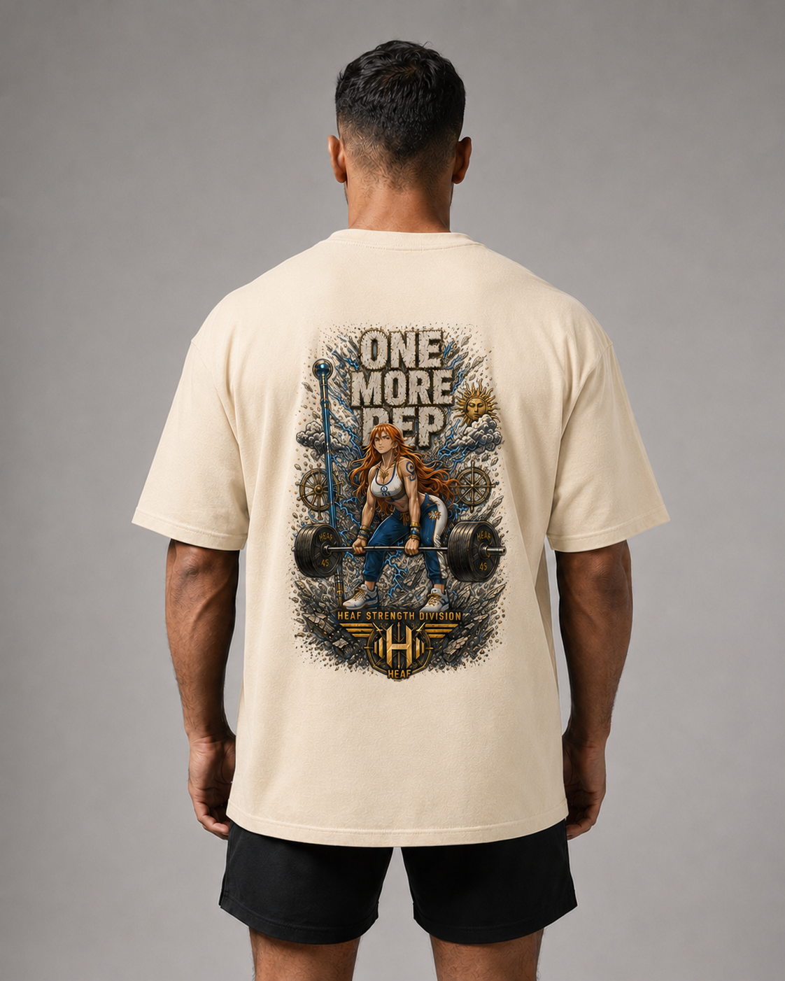 Camiseta Oversized One more rep Nami Stiff Off White