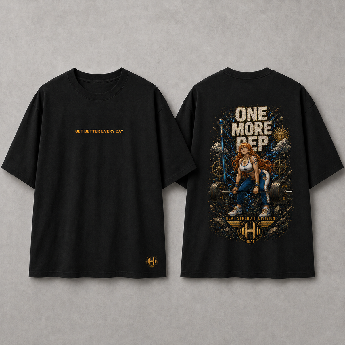Camiseta Oversized One more rep Nami Stiff Preta