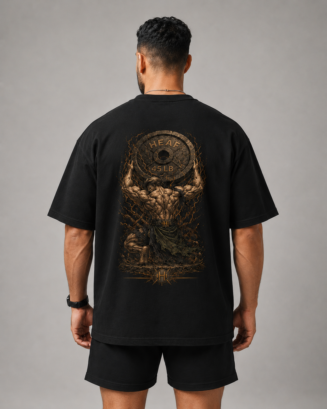 Camiseta Oversized Zoro Strongest Preta