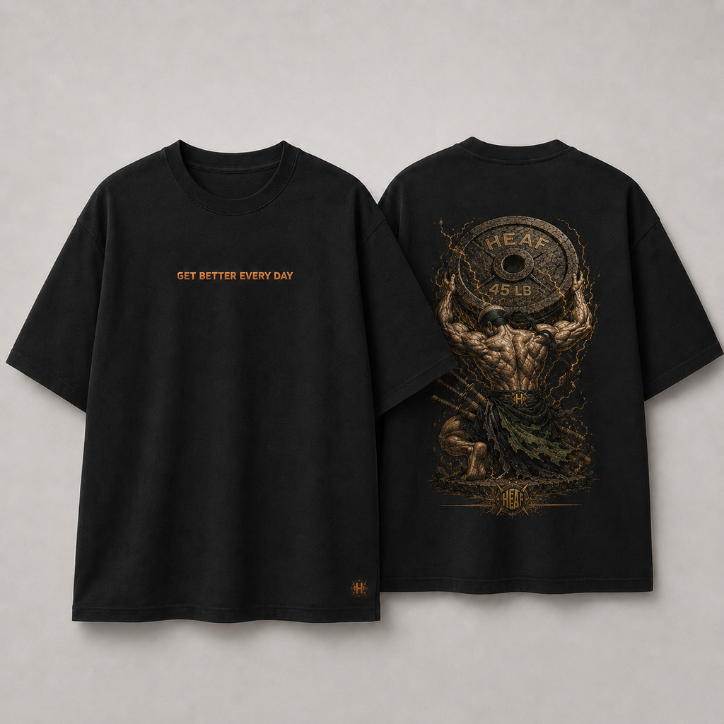 Camiseta Oversized Zoro Strongest Preta