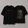 Camiseta Oversized Reconstrução Zoro Preta