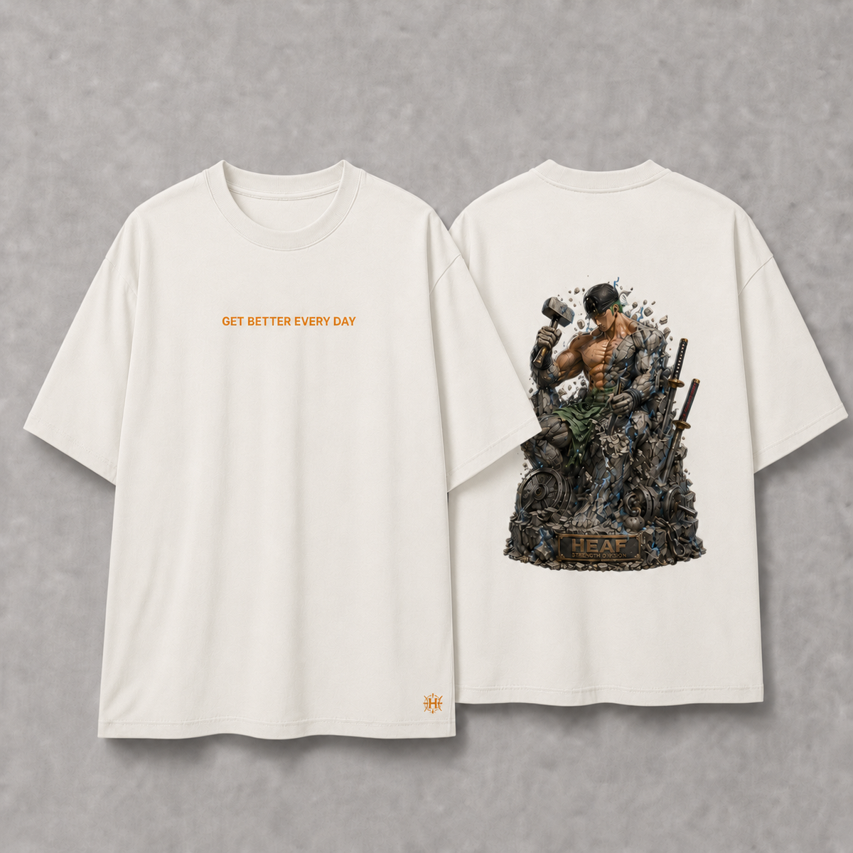 Camiseta Oversized Reconstrução Zoro Off White
